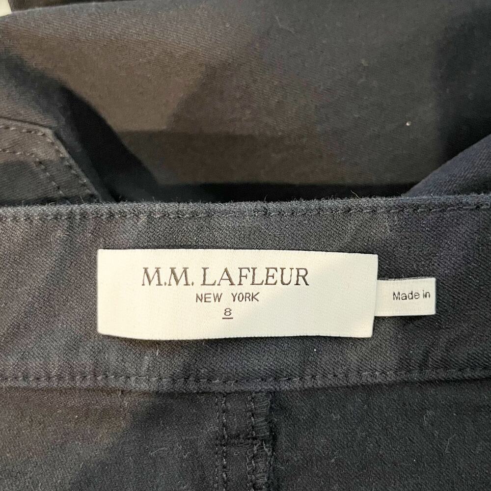 MM Lafleur The Milo Wide Leg Trouser Jeans Navy Blue 8 - Picture 3 of 5